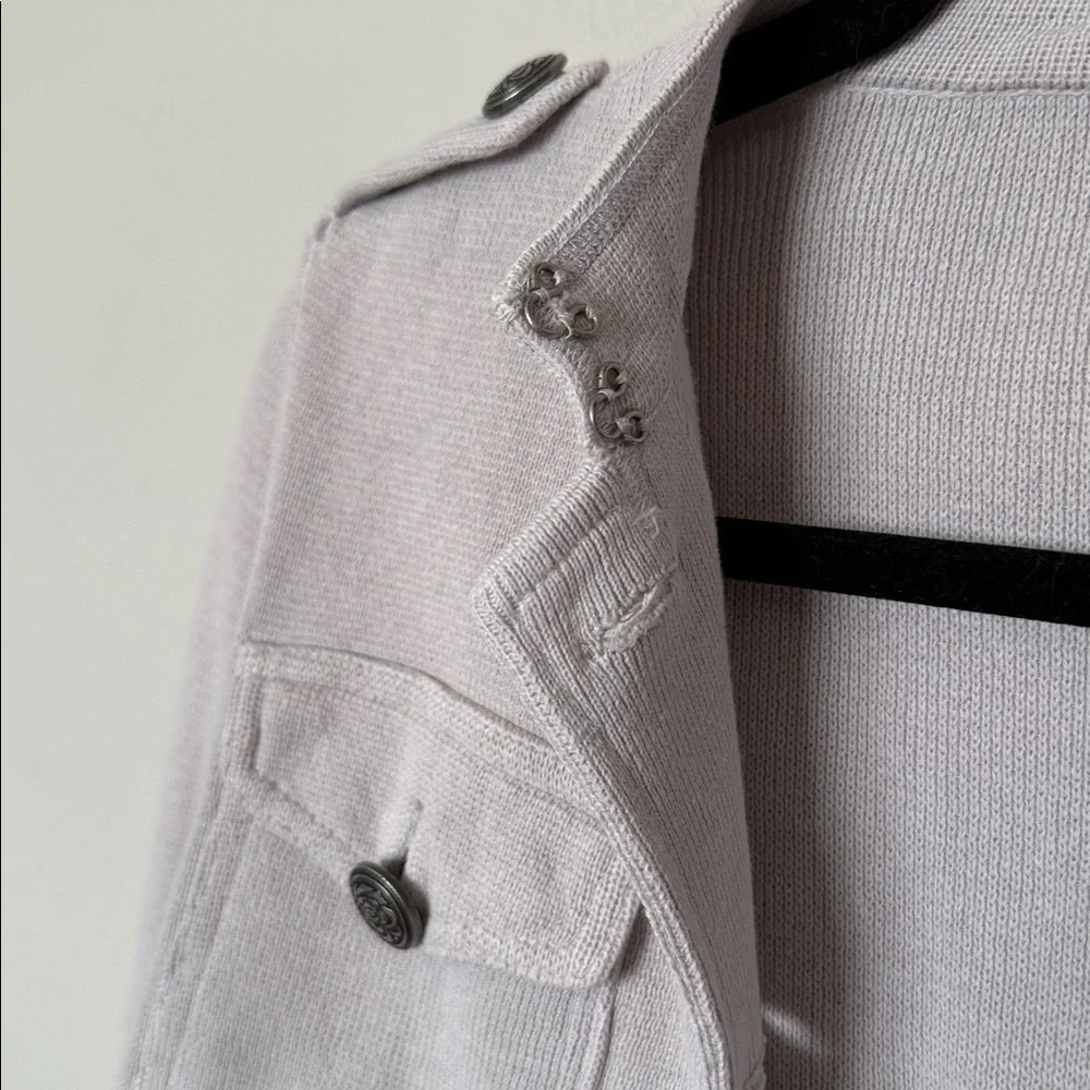 Free People Women’s XS Jacket Button Up Floral Tan/Cream Boho Flaw - Picture 10 of 10